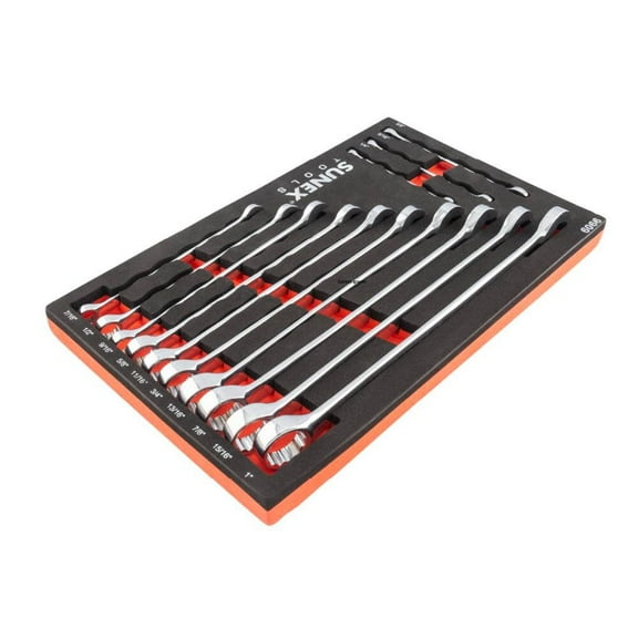 Sunex V-Groove Sae Wrench Set In Eva Foam 13Pc