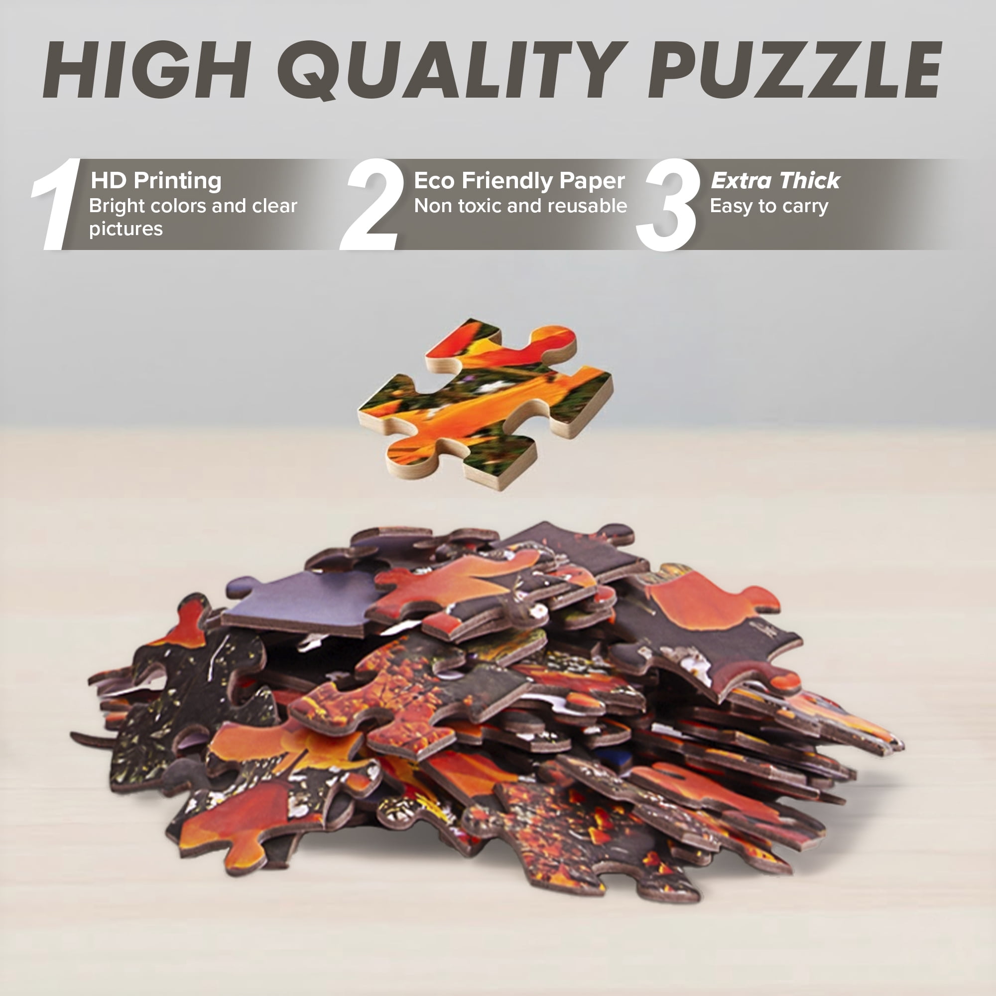 Poppy Reserve Pink Sky Puzzle 300 Piece Cylinder Box Gift Jigsaw Puzzle