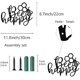 thumbnail image 2 of Escultura de pared de metal con diseño de abeja feliz, decoración colgante, letrero de hierro, arte de pared, decoración rústica negra, adorno de pared para jardín, interior, exterior, sala de estar,, 2 of 7