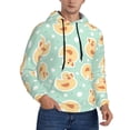 thumbnail image 2 of Sikiie Cute Duck Men's Hoodie, Essentials Hoodie, Sweatshirt, Pullover Hooded Sweatshirt for Men-Large, 2 of 7