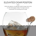 thumbnail image 6 of Final Touch Whiskey Cigar Glass - Enjoy Whiskey and Cigar Together with Built-In Grip | Adjustable Size, Enhanced Aromas, Non-Slip Coaster Base (GS130), 6 of 8