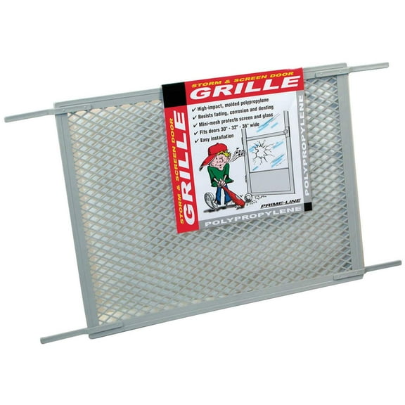 Screen Door Grill for 30 in. Door, Gray Poly