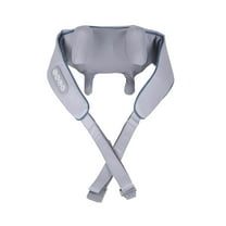 Neck Massager with Heat, Shiatsu Neck and Back Massager with 4D Kneading, Wireless Deep Tissue Massage for Shoulder and Cervical Pain Relief, Portable and Rechargeable for Home and Office(Gray)
