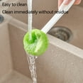 thumbnail image 4 of Kitchen Cleaning Brush Long Handle for Non Stick Pots, Small Trays, Bowls, Corners and Gaps, Flexible Japanese Style Plastic Brush, 4 of 6