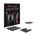 thumbnail image 2 of Halloween Bathroom Decor 4 Piece Set, 71 Inch Waterproof Quick Dry Fabric Shower Curtain with Non Slip Absorbent Floor Mats, Cute Skeleton Web Print for Halloween Party Home Use, 2 of 7
