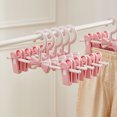 thumbnail image 1 of Adjustable Plastic Kids Pants Hangers, Non Slip, Lightweight, Telescopic Trousers Rack, Traceless Design for Improved Space Utilization, 1 of 7