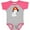 Heather and Hot Pink, variant on Inktastic Fireman Dog, Cute Dog, Puppy, Doggo, Dalmatian Boys or Girls Baby Bodysuit