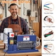 thumbnail image 4 of Homhougo—Electric Wire Stripping Machine 0.06"-1.5" Copper Wire Peeler 10 Channels 10 Blades, Automatic Wire Stripper Machine with Manual Hand Cranked Industrial for Recycling Copper Wire, 4 of 7
