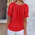 thumbnail image 5 of Bovemsi Long Sleeve Shirts for Women Comfort Off The Shoulder Puff Short Sleeve Casual Fashion Tops for Women Trendy M, 5 of 5