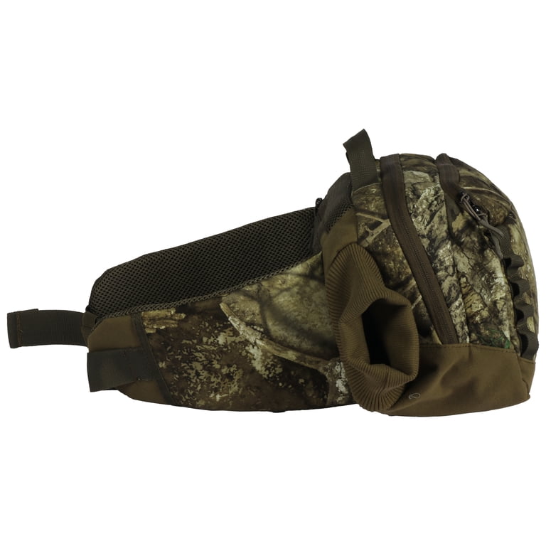 Realtree APX Hunting Waist Pack with Handwarmer Muff and Storage