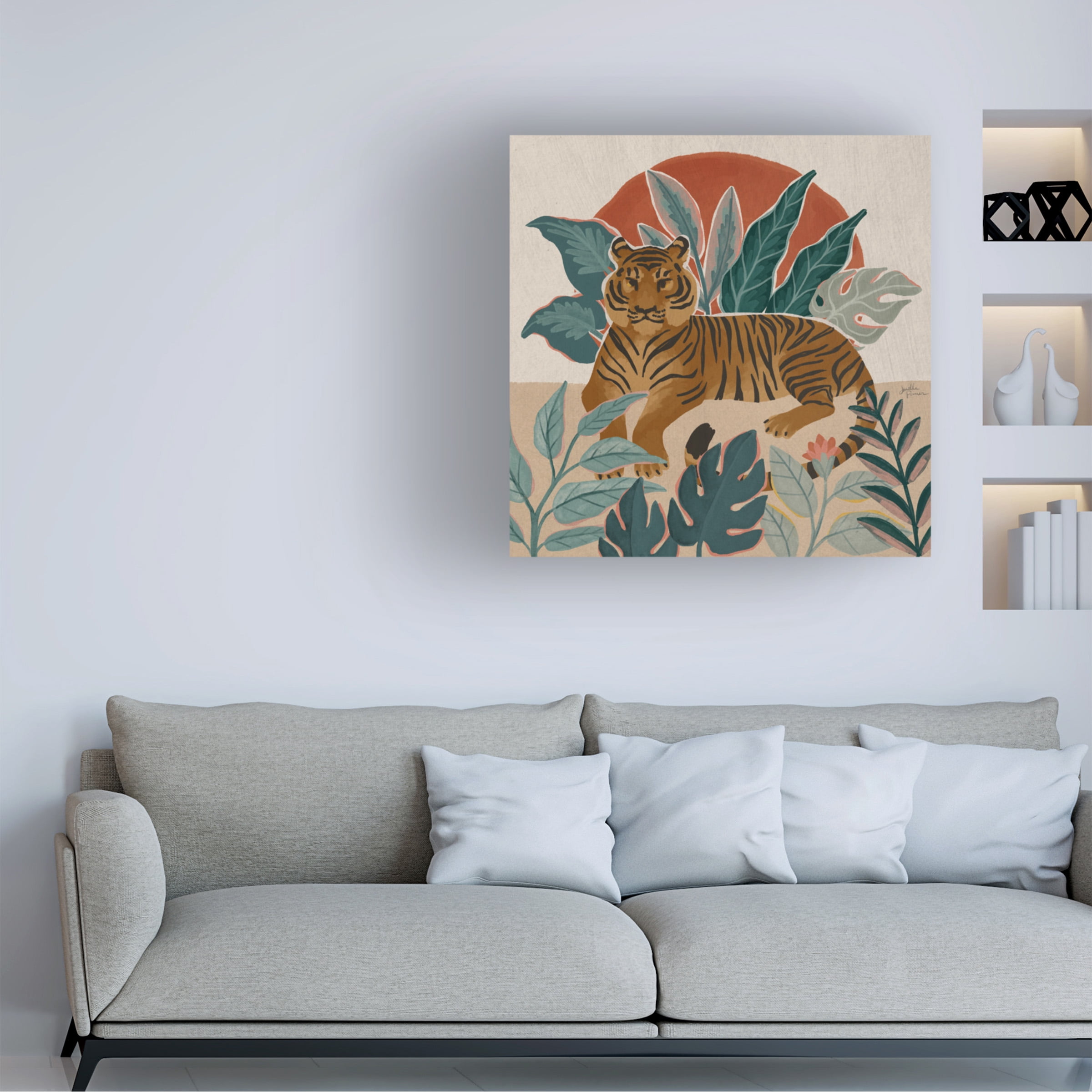 Chris Paschke 'Winter Gold IV' Canvas Art