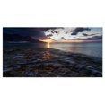 thumbnail image 2 of Gloomy Sea Coast au Lever du Soleil - Art Moderne sur Toile, 2 of 3
