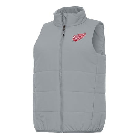 Women s Antigua Gray Detroit Red Wings Experience Full-Zip Vest
