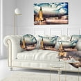thumbnail image 3 of Designart Big Ben UK from Westminster Bridge - Cityscape Photo Throw Pillow - 12x20, 3 of 5
