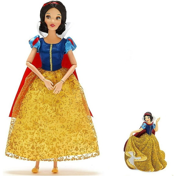 Classic Princess Snow White 11.5” Doll & 4" PVC Figure Figurine Cake Topper NEW