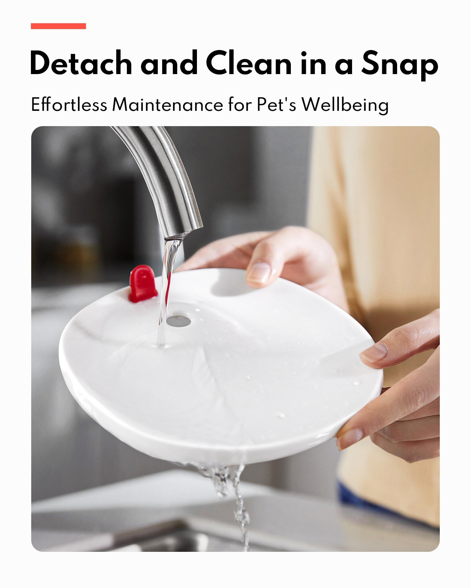 HomeRunPet Silent Cat Water Fountain, Dishwasher Safe Tray,  Automatic Fountain for Cats and Dogs, 68 oz, Easy Clean, Wireless Pump