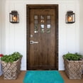 thumbnail image 6 of Fotbe Extra Durable Door Mat - Dirt Trapping Outdoor Welcome Mats - Non-Slip Outdoor Door Mats - Low Profile Front Door Mat - Indoor (16" x 24", Blue Green Glitter ), 6 of 9