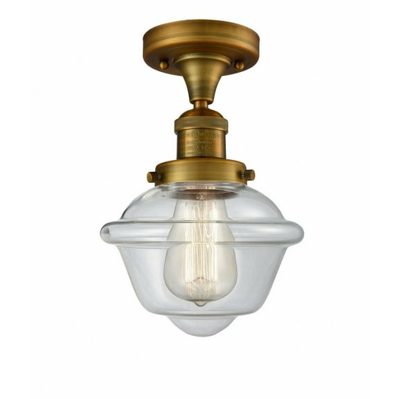 Innovations Lighting - Oxford - 1 Light Semi-Flush Mount In Traditional Style-11