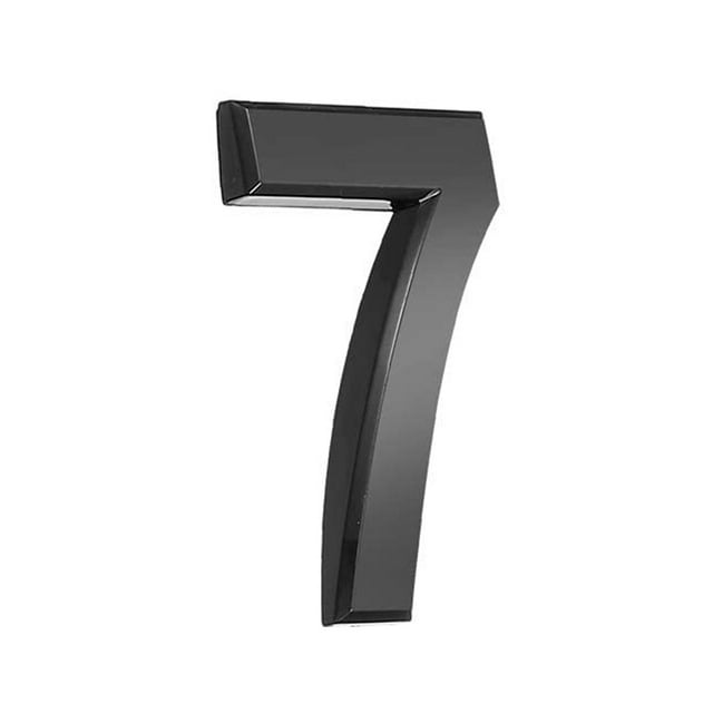 Wweixi House Numbers for Outside Use Simple Black Sturdy Number Signs Parts Sign Door Marking Tools DIY Accessory for Apartment Hotel Number 7