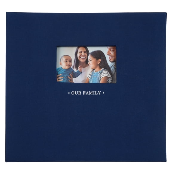 Recollections Navy Our Family Photo Album, 6 Pack