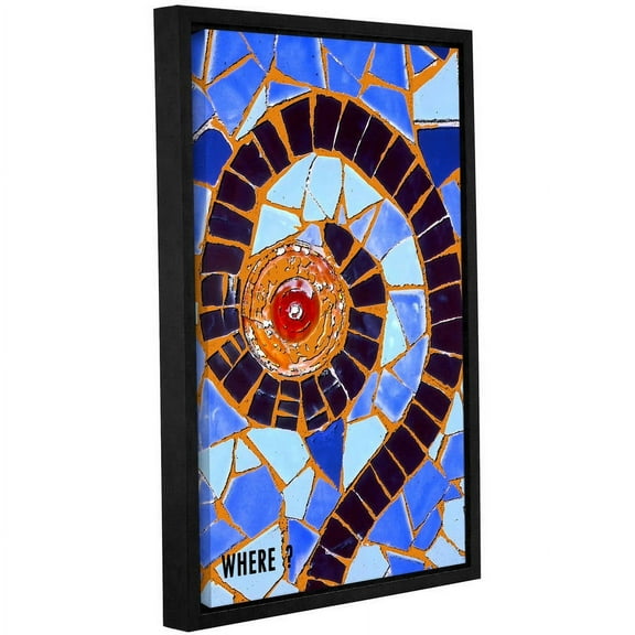 ArtWall Linda Parker "Where" Gallery-wrapped Floater-framed Canvas