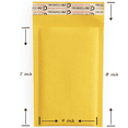 thumbnail image 2 of 4000 Count #000 4x8 Kraft Bubble Mailers Cushion Padded Shipping Envelopes for E-Commerce, 2 of 9