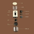 thumbnail image 4 of Coffee Machine Portable Electric Coffee Maker Convenient Espresso Maker ABS Texture Suitable for Home Office and Travel, 4 of 16
