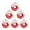 Red, variant on Wadada Candy Christmas Tree Hanging Ornament Kit, 6Pcs Red and White Pastel Candy Cane Lollipop Plastic Pendant for Xmas Candyland Winter Wonderland Party Christmas Tree Decorations