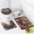 thumbnail image 4 of Funny Glasses Wolf Shower Curtain Sets with Rugs 4 Piece Rustic, 4 of 7