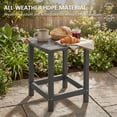 thumbnail image 4 of Outsunny Outdoor Side Table, Adirondack Patio End Table, Grey, 4 of 10