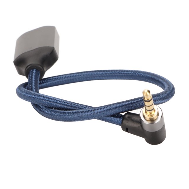 Cable de División de Micrófono de Auriculares, Diseño Compacto de Cable de Extensión de Audio 1 Macho A 2 Femenino de 3.5 mm Profesional De 90 de Puerto de 90 PARA
