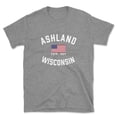 thumbnail image 1 of Ashland Wisconsin Patriot Men's Cotton T-Shirt, 1 of 1