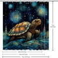 thumbnail image 6 of Sea Turtle Waterproof Printed Bathroom Shower Curtain Sets with Hooks - Stylish Bathroom Decoration, 6 of 6