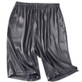 thumbnail image 3 of Pijama de satén de seda para hombre, ropa de dormir cómoda, pantalones cortos, Bóxer, Verano, 3 of 4