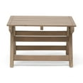 thumbnail image 6 of GDF Studio Cartagena Outdoor Acacia Wood 3 Piece Adirondack Chair Chat Set, Gray, 6 of 7
