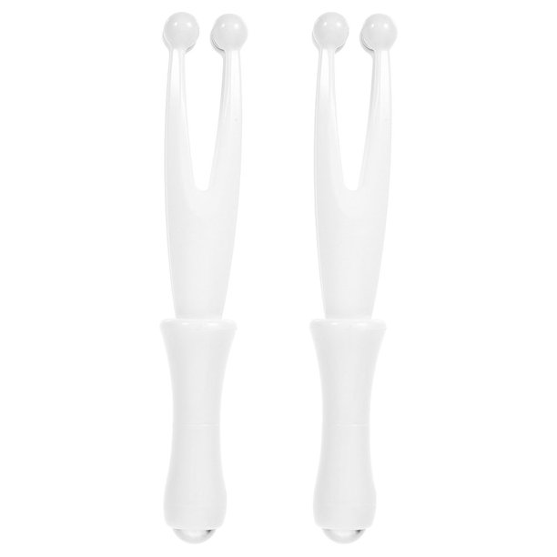 2 masajeadores de dedos, muñecas y manos, rodillos de masaje de mano, herramientas de circulación sanguínea para mujeres y hombres, color blanco.