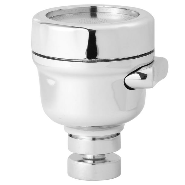 Boquilla universal ajustable de tres velocidades para grifo, rociador supercargado, filtro ahorrador de agua (tres velocidades, estilo corto, junta de cobre, adaptador de envío interno y externo).
