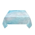 thumbnail image 3 of YFYANG Square Polyester Table Cloth, 54" x 54" Reusable Table Cover Kitchen Dining Room Blue Dream Texture Decorative Tablecloths for Tables of 2-4 People, 3 of 8