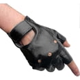 thumbnail image 1 of Men Fingerless Pu Leather Gloves Driving Gloves Steampunk Gothic Half Finger, 1 of 3