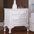 thumbnail image 2 of Home Square 2 Piece Wood Nightstand Set with 3 Drawer in White, 2 of 3