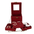 thumbnail image 1 of Up to 65% Off Jewelry Box Organiser Three Layer Jewelry Storage Case for Rings Earrings Necklace Rings Earring Jewelry on Clearance, 1 of 2