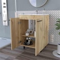 thumbnail image 4 of FM FURNITURE Selma Freestanding Vanity Cabinet Engineered Wood Light Oak, 4 of 7