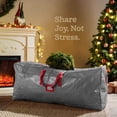 thumbnail image 3 of Large Christmas Tree Storage Bag - Fits Up to 9 ft Tall Holiday Artificial Disassembled Trees with Durable Reinforced Handles & Dual Zipper - Waterproof Material Protects from Dust, Moisture & Insect, 3 of 7