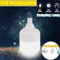 thumbnail image 2 of Bombilla LED recargable por USB para acampar, luz de emergencia para exteriores, tienda colgante, batería de trabajo, linterna portátil para pesca y barbacoa, 2 of 4