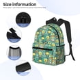 thumbnail image 5 of Daiia Animals with Leaf School Backpack for Men Women, Unisex Large Waterproof Bookbag Schoolbag Casual Daypack for High School/College/Teens/Travel/Work Black, 5 of 8