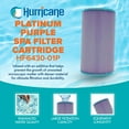 thumbnail image 2 of Hurricane 4 Pack HF6430-01P Platinum Purple Spa Filter Cartridge Replacement, 2 of 8