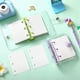 thumbnail image 3 of 2 Juegos Mini Tapas Transparentes para Carpetas de 3 Anillas con Bolsa de Papel Interior de Carpeta Carpeta de de Cuaderno de PVC Suave Transparente (Verde, PúRpura), 3 of 7