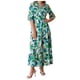 thumbnail image 1 of Vestido estampado floral de manga corta con cuello redondo y manga acampanada de moda de verano para mujer Fridja  bnh1762, 1 of 1
