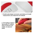 thumbnail image 4 of Uxcell Pizza Cutter Stainless Steel Cutter Scraper for Pastry Dough Red, 4 of 7