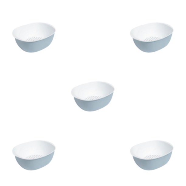 Cateissary Colador blanco no tóxico para lavar verduras de forma segura y saludable de arroz Cesta de cocina Azul L Type2 NO2